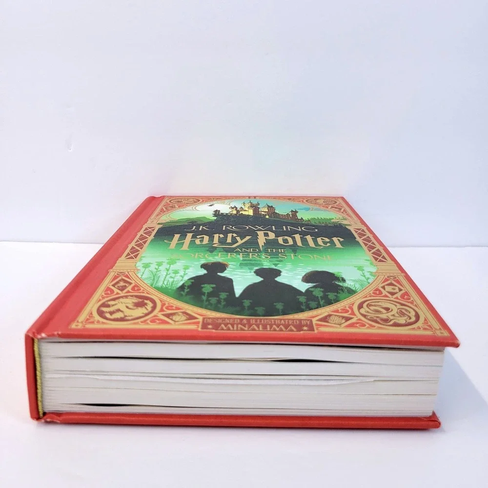 Harry Potter Sorcerer's Stone Minalima Edition Red Hardcover Book Scholastic